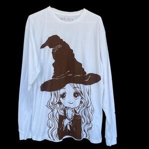 BoxLunch Harry Potter Shirt Womens Large Luna Lovegood Anime Long Sleeve Wizard